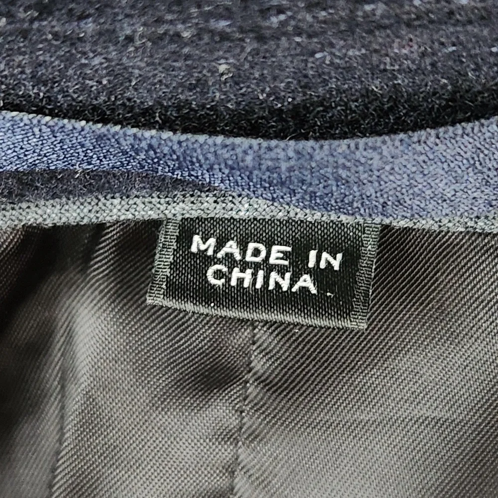 J.Crew Ludlow Coat Mens 44R Blue Wool Cashmere Topcoat Italian Fabric 3 Button‎
